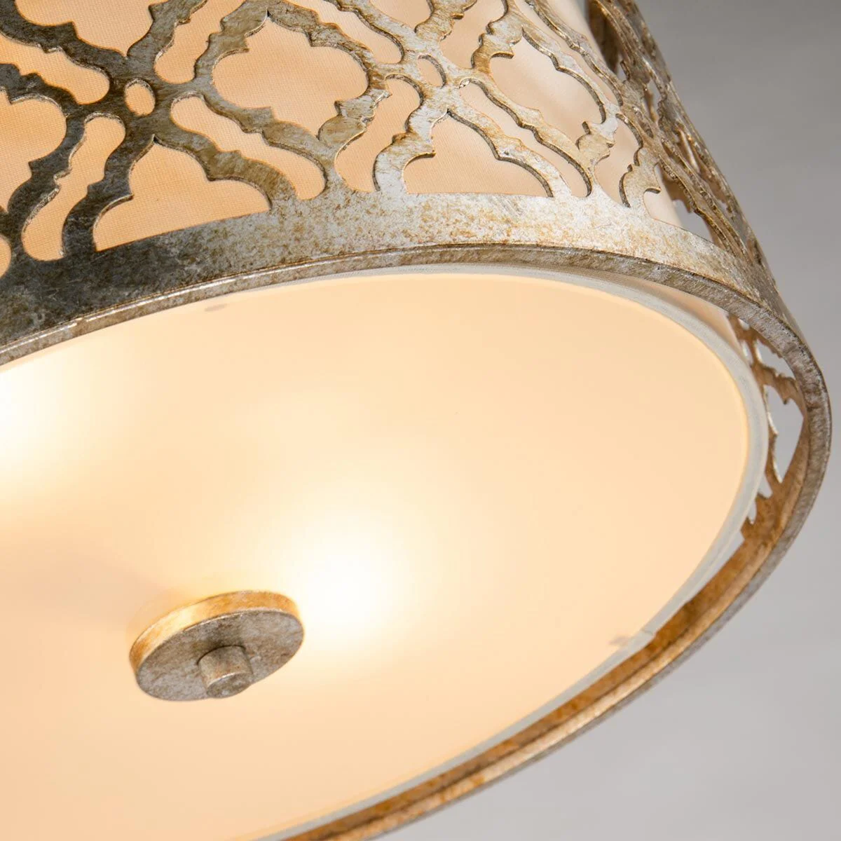 Caitlyn Gold 2 Light Flush Ceiling Light - Image 2