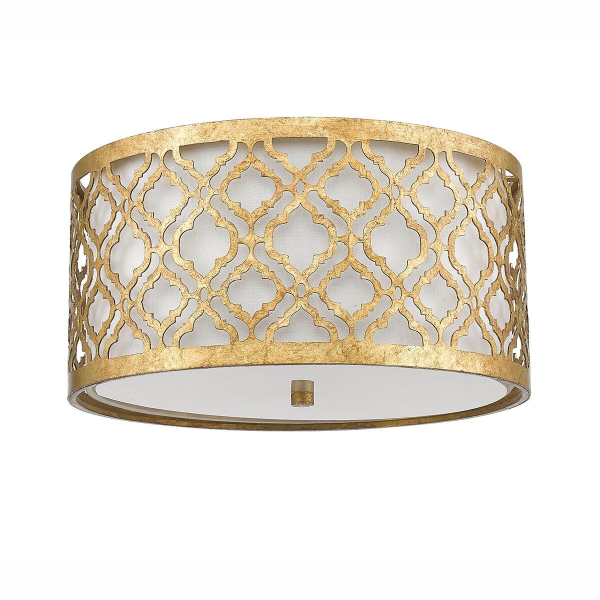 Caitlyn Gold 2 Light Flush Ceiling Light - Image 3