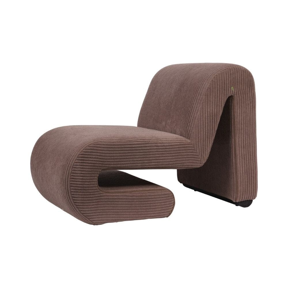Calliope Brown Corduroy Statement Accent Chair - Image 2