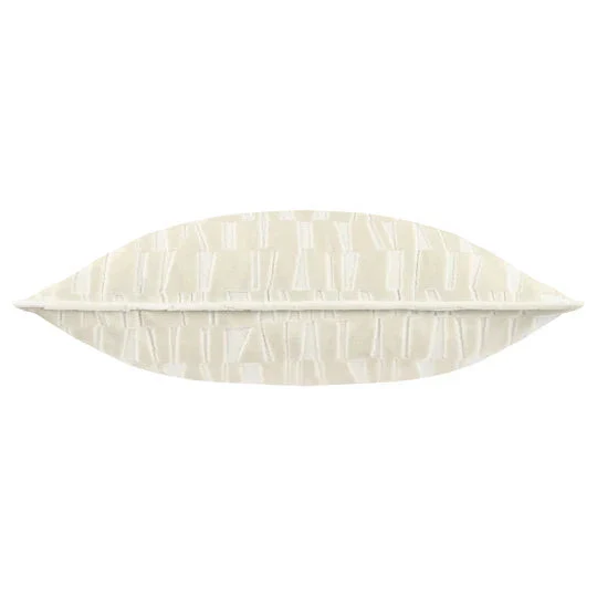 Calypso Ivory Velvet Pattern Cushion- 50x50cm - Image 3