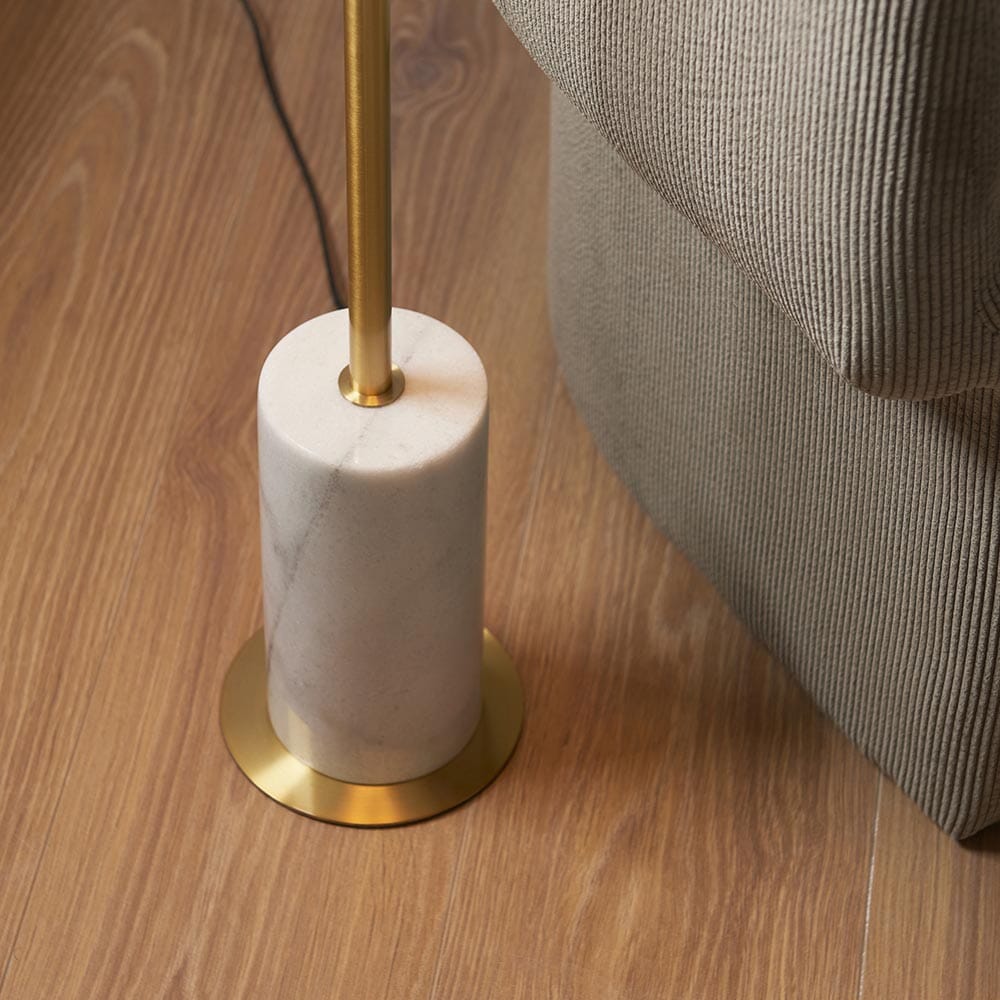 Camilla Gold & Marble Floor Lamp - Image 2