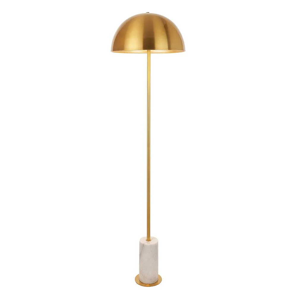 Camilla Gold & Marble Floor Lamp - Image 3