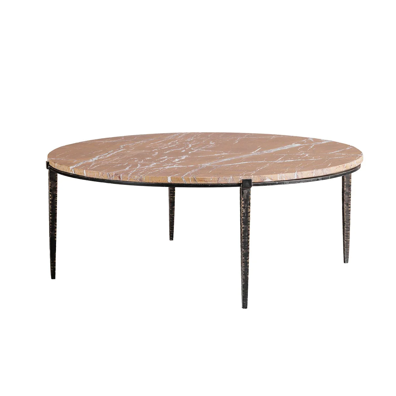 Carlo Bronze Marble & Iron Coffee Table - Image 2