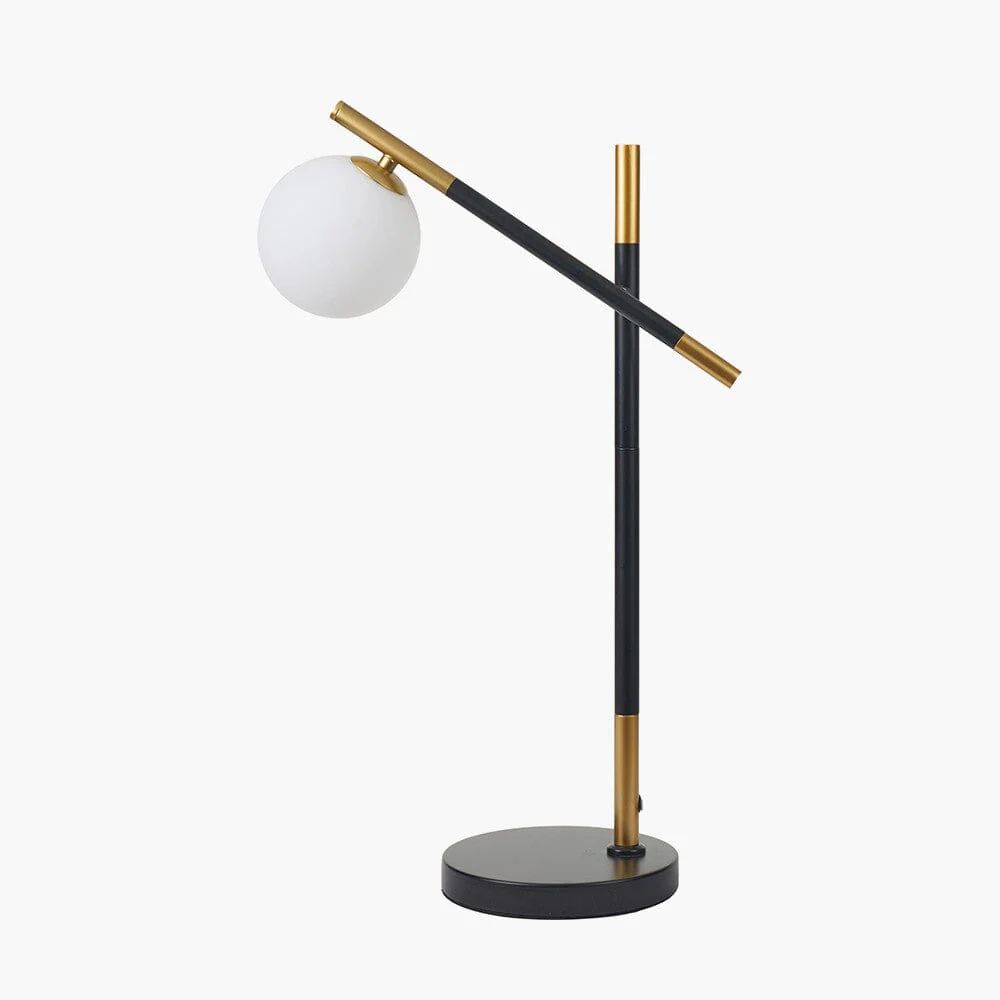 Carrara Black Orb Table Lamp - Image 2