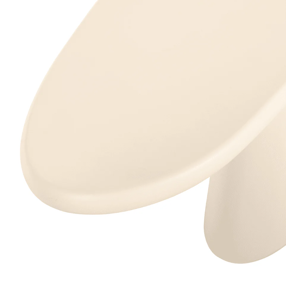 Carys Beige Oval Top Console Table - Image 5