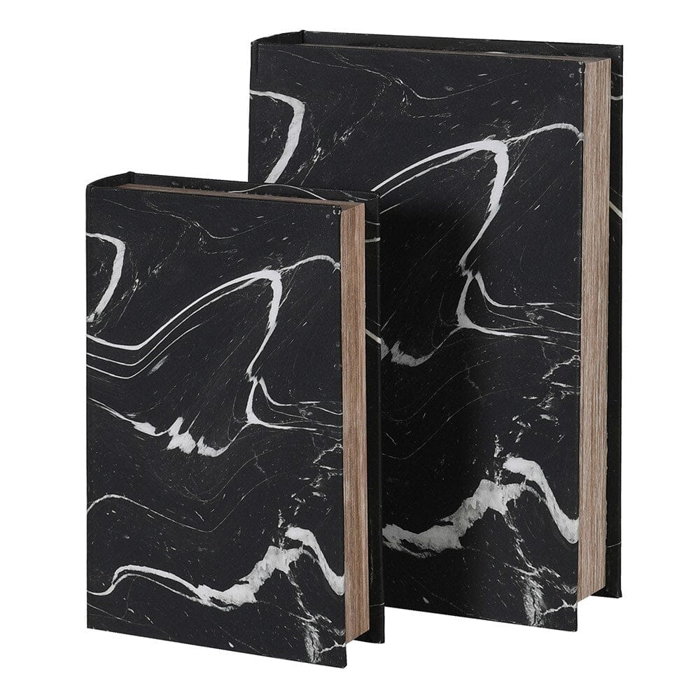 Casima Black & White Decorative Book Boxes - Set of 2 - Image 6