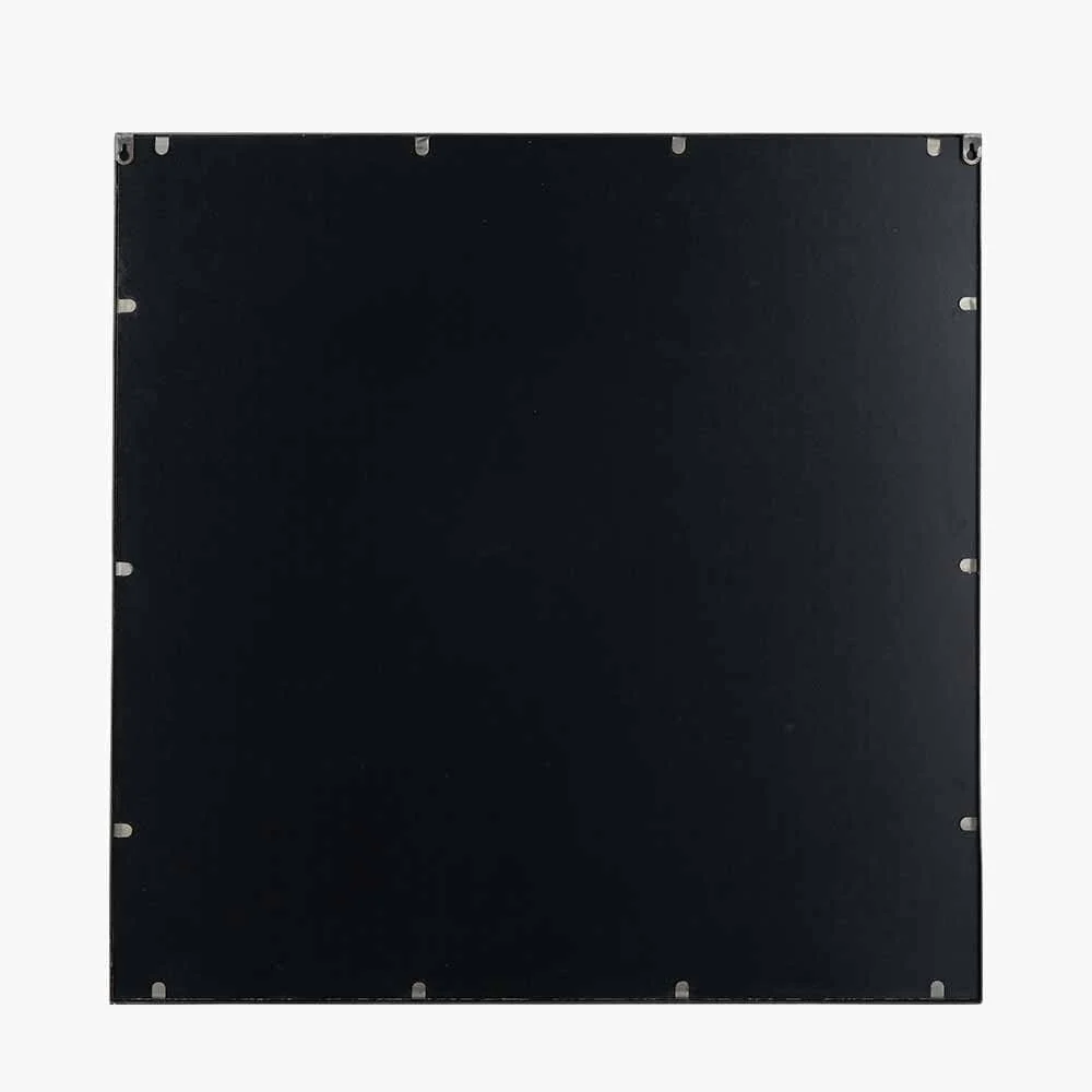 Chester Antique Bronze Square Metal Wall Mirror - Image 7