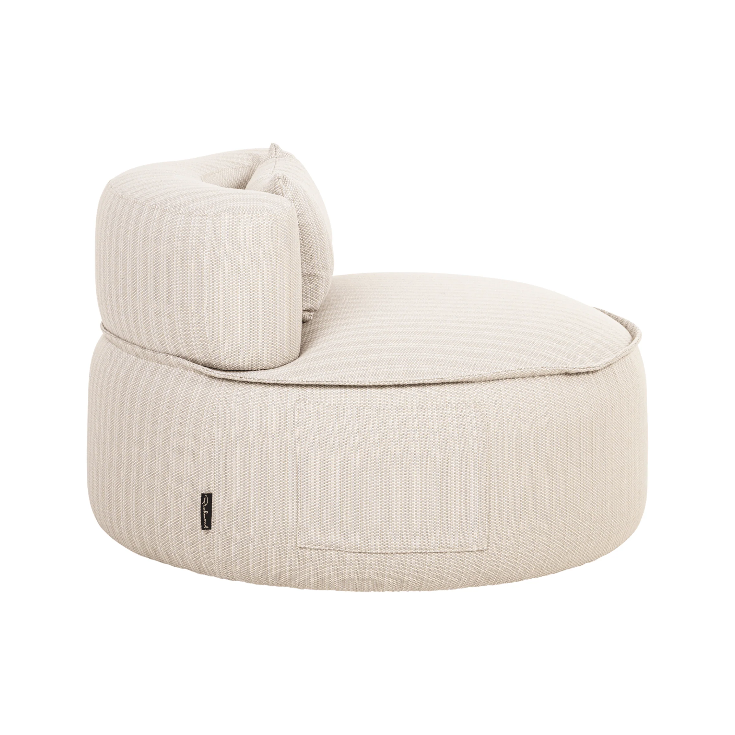 Chiswick Beige Outdoor Swivel Lounge Chair - Image 4