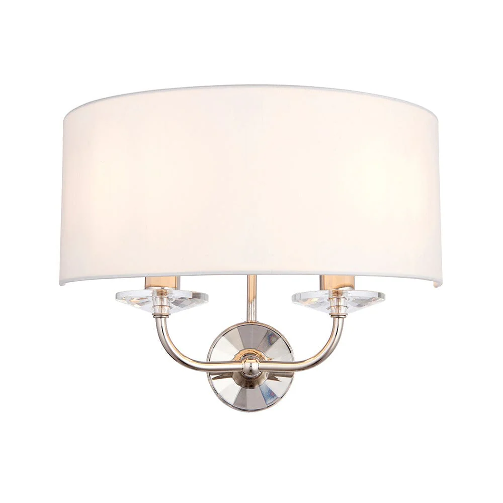 Cindy Silver 2 Light Wall Lamp - Image 3