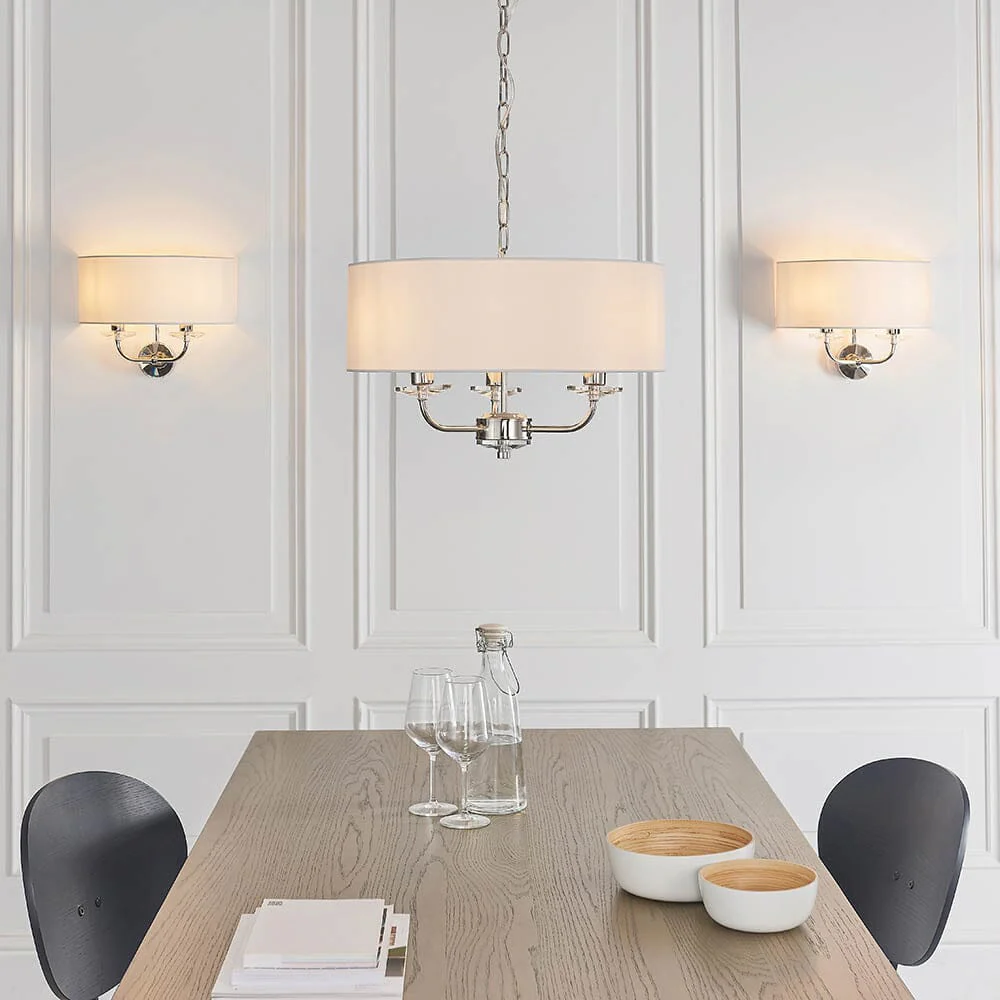 Cindy Silver 3 Light Pendant Ceiling Light