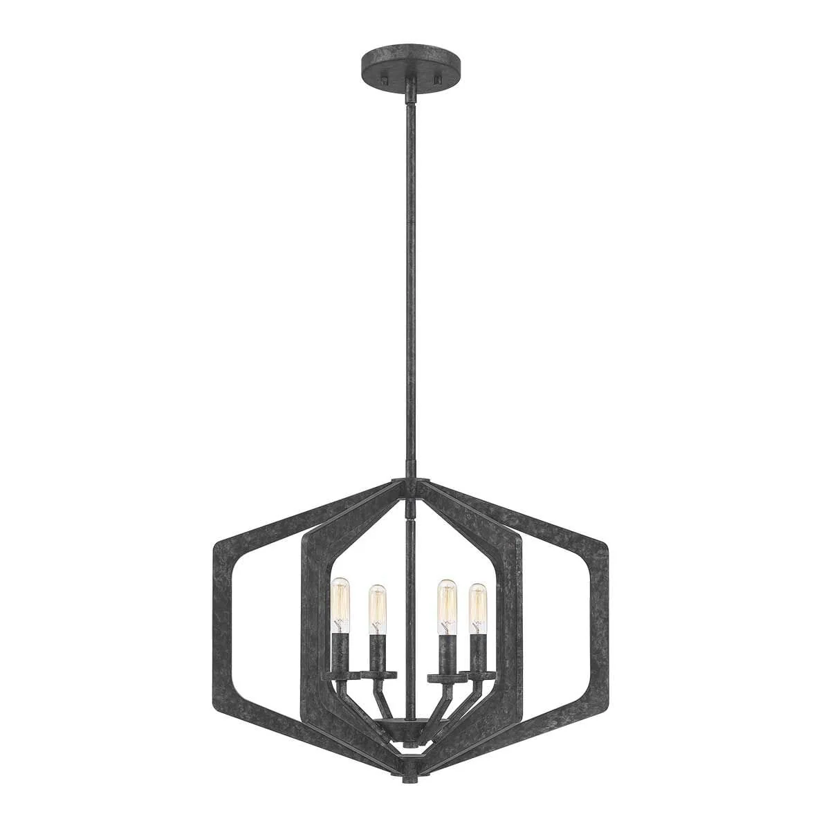 Clarisse Black 4 Light Pendant Ceiling Light - Image 2