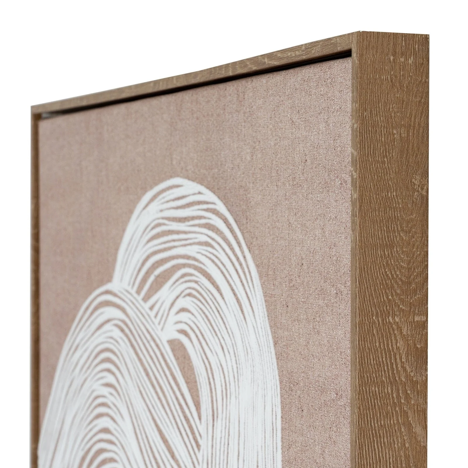 Clay Neutral Abstract Line Art Framed Canvas Wall Art- II - Image 3