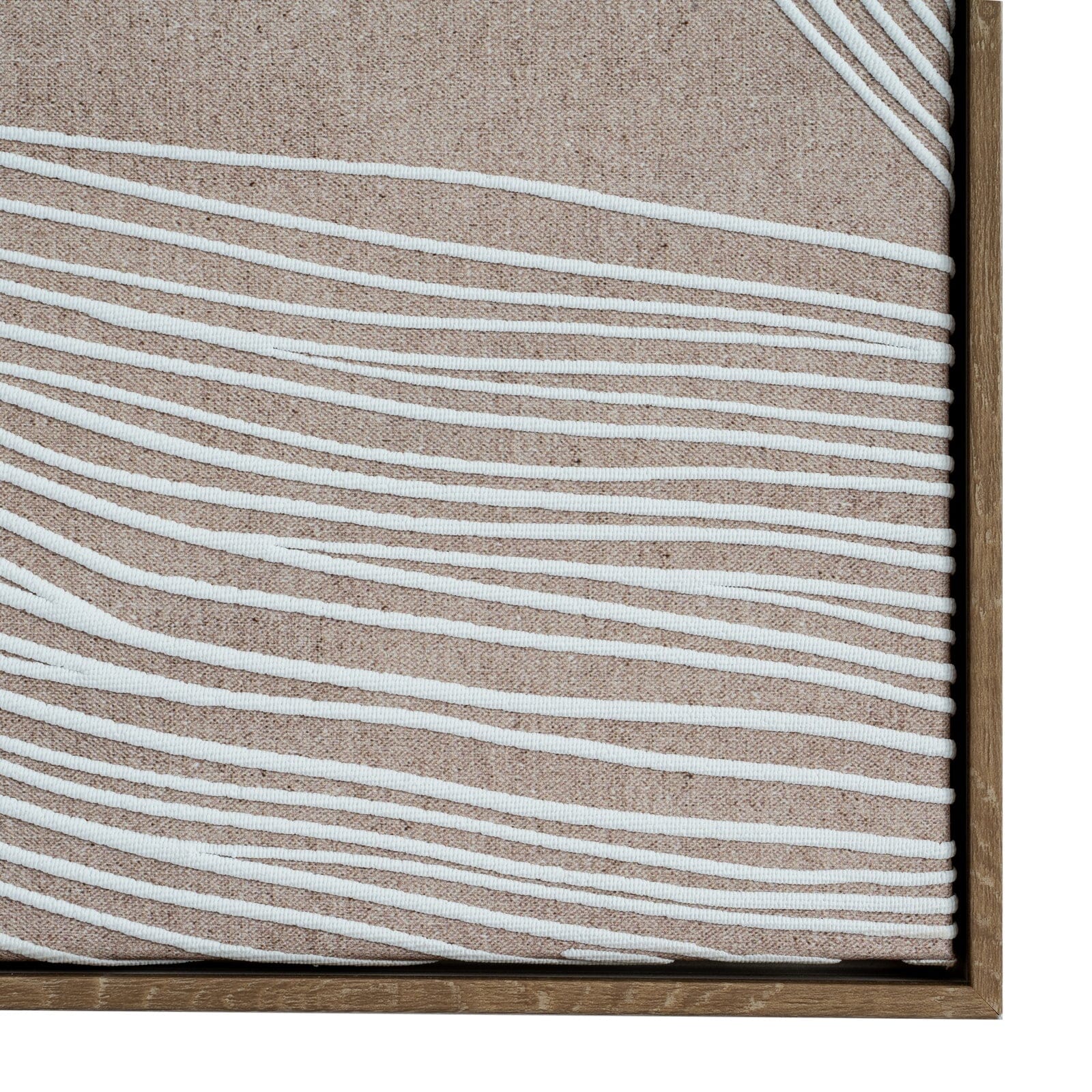 Clay Neutral Abstract Line Art Framed Canvas Wall Art- II - Image 4