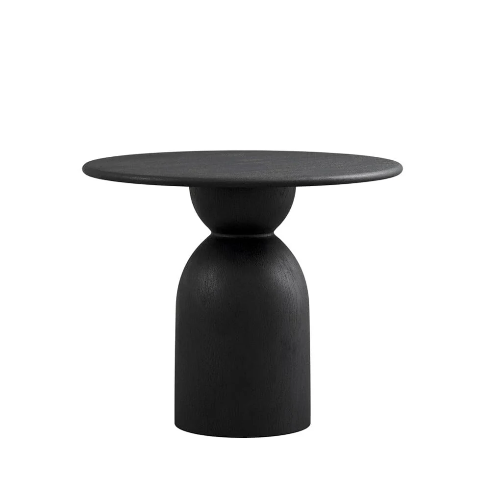 Cleaver Black Wooden Round Dining Table - Image 2