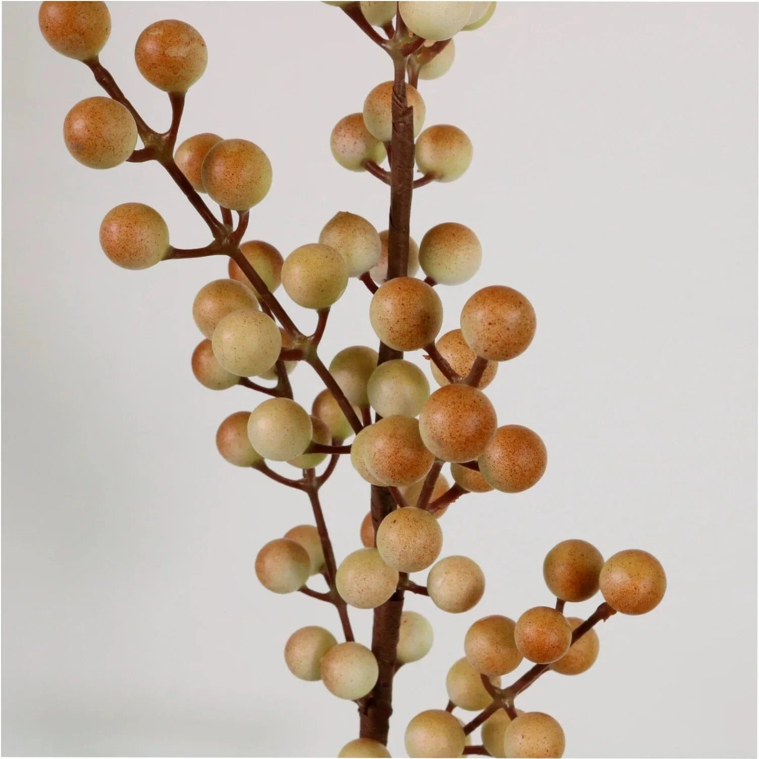 Coffee Faux Berry Single Stem Floral - Image 3