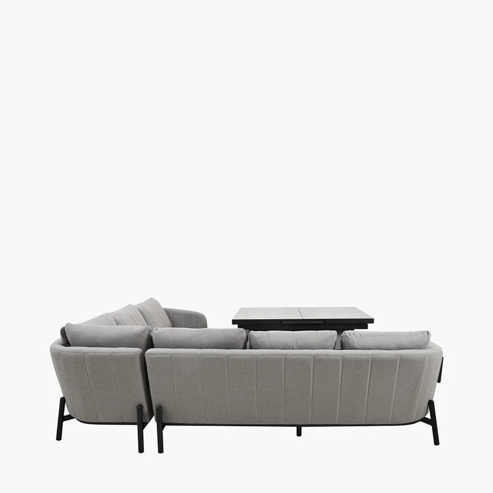 Coppola Putty Outdoor Large Corner Sofa Set with Adjustable Table - Image 4