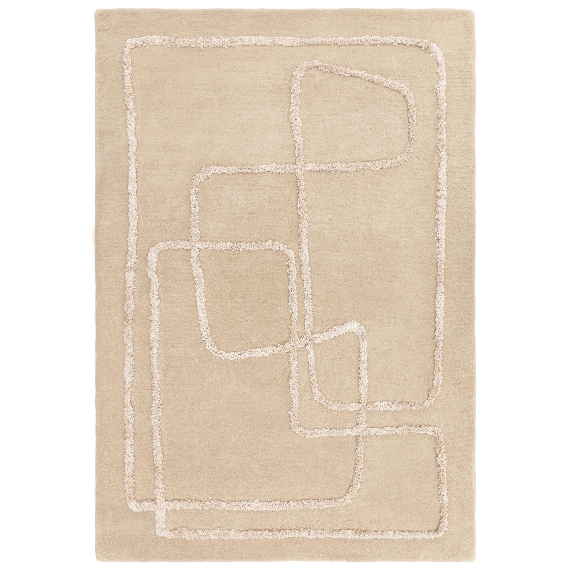 Cordero Sand Abstract Line Rug - Image 2