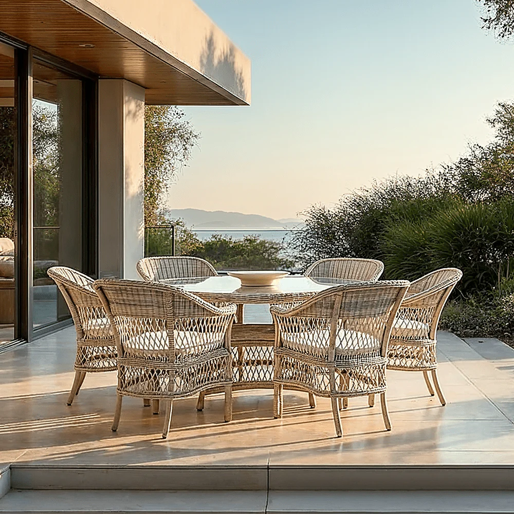 Corsica Rattan 6 Seater Outdoor Dining Set