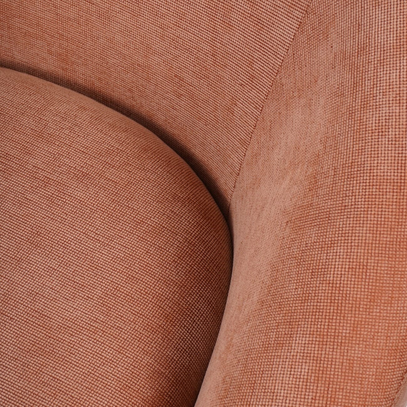 Cosmo Peachy Pink Chenille Statement Accent Chair - Image 3