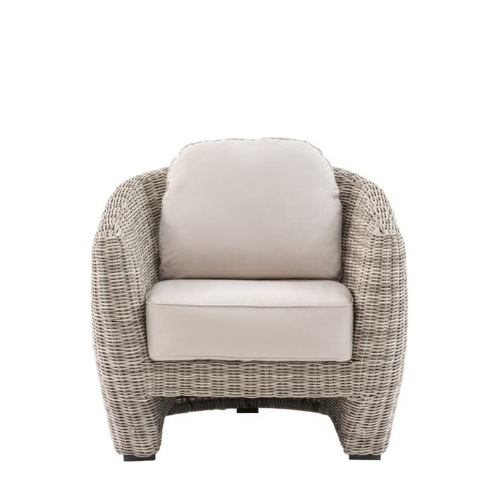 Cotswold Outdoor Neutral Wicker Armchair - Image 2