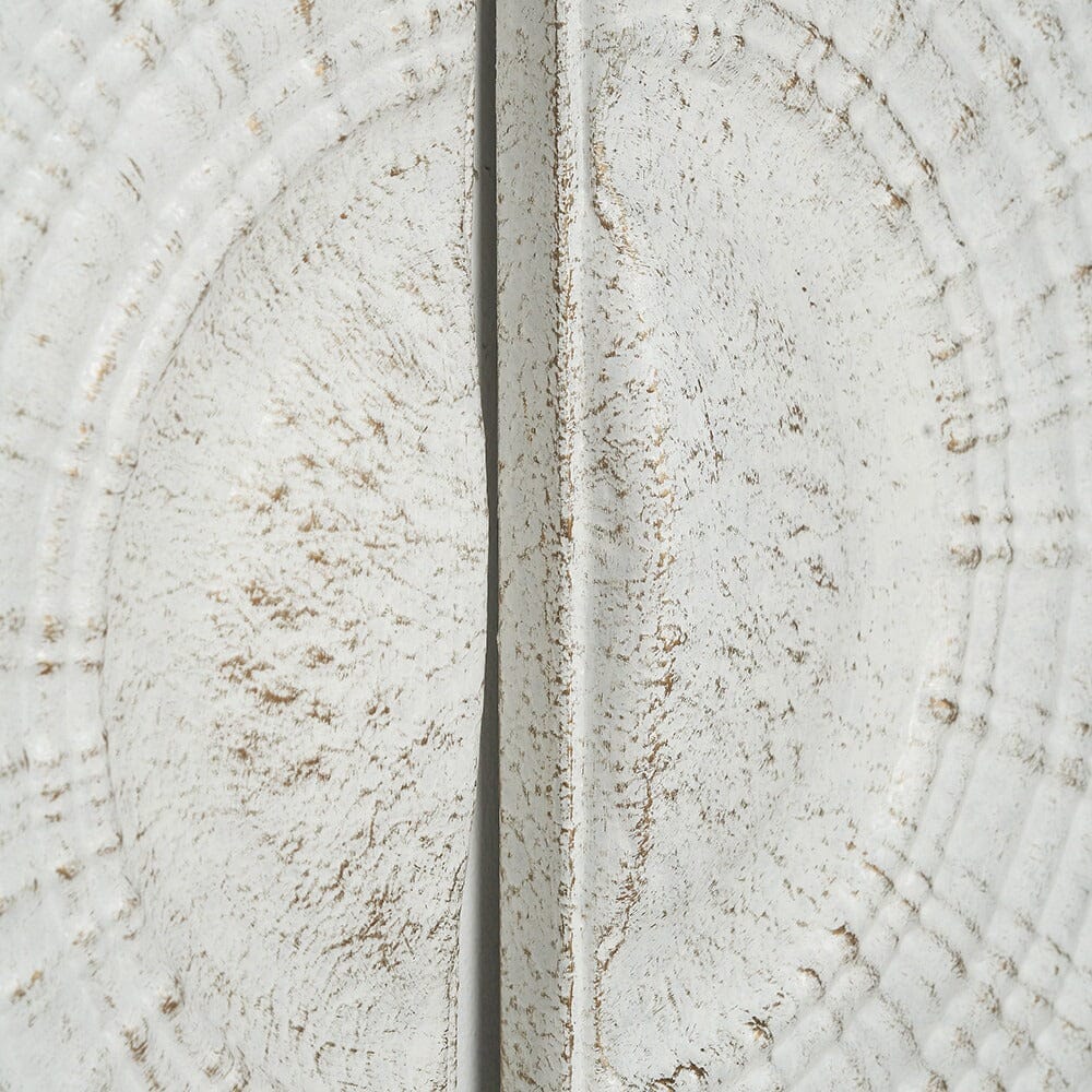 Cove White Metal Sunburst Circle Wall Art- Set of 2 - Image 4