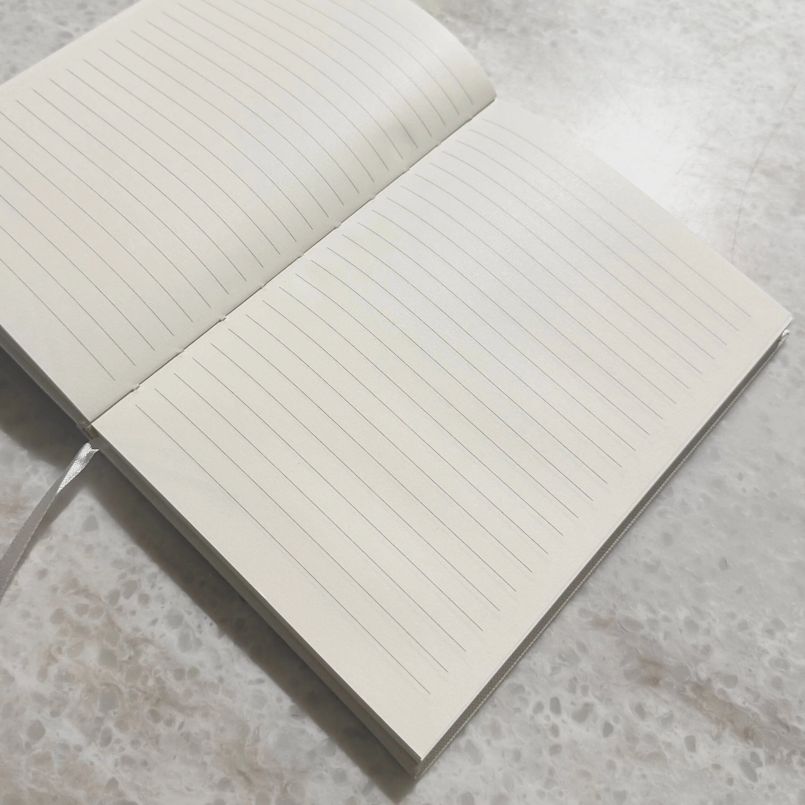 Cream & Gold A5 Lined Journal Notebook - Image 2