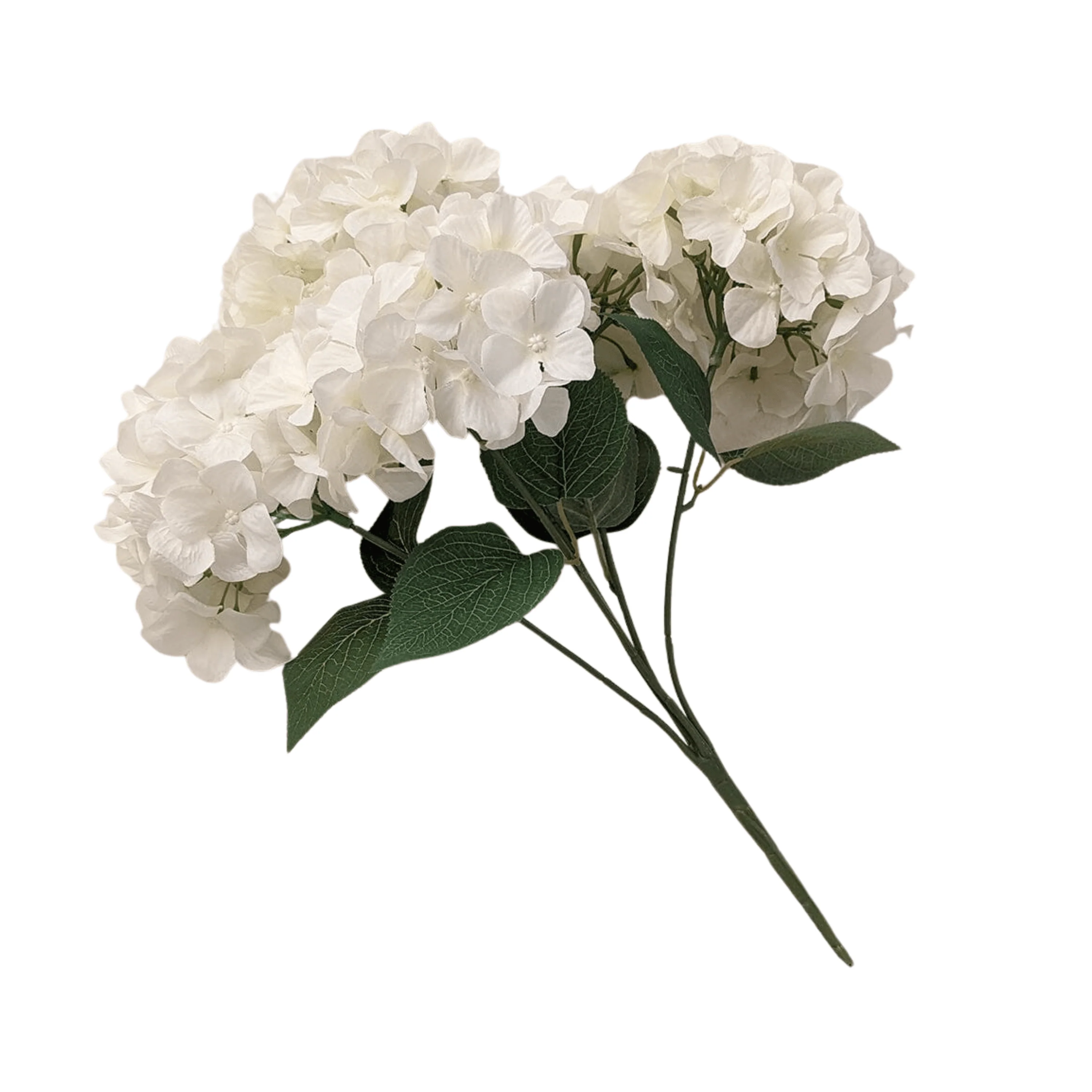 Cream Hydrangea Faux Floral Bunch - Image 5