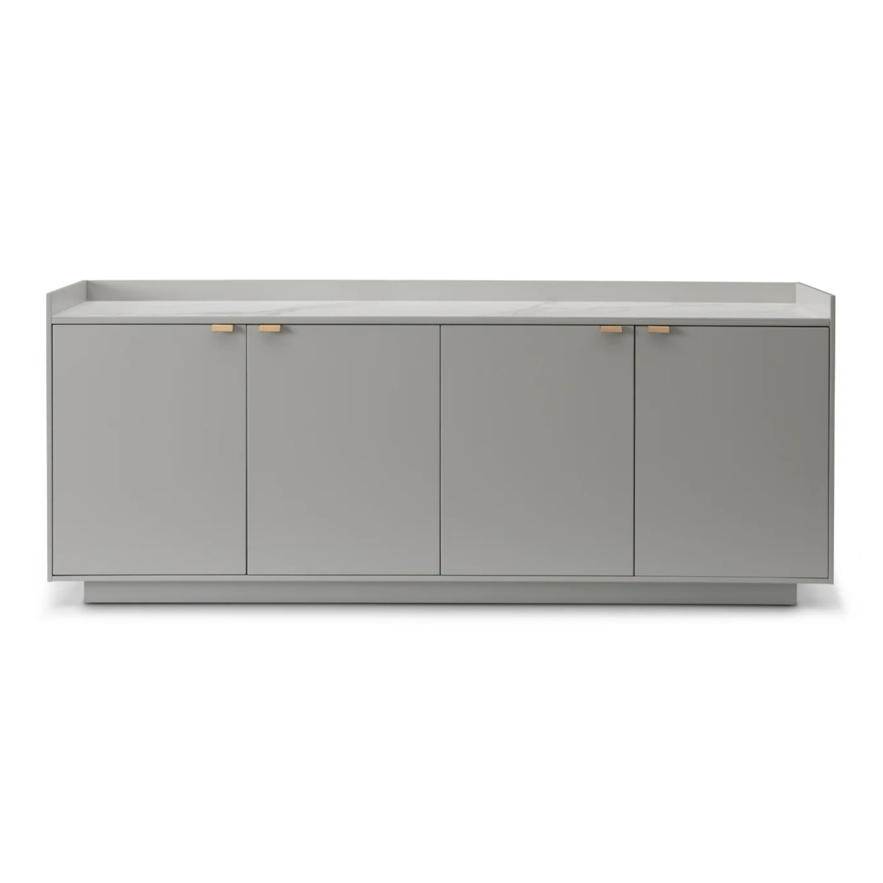 Cyra Luxury Beige Oak 4 Door Sideboard with Marble Top - Image 2