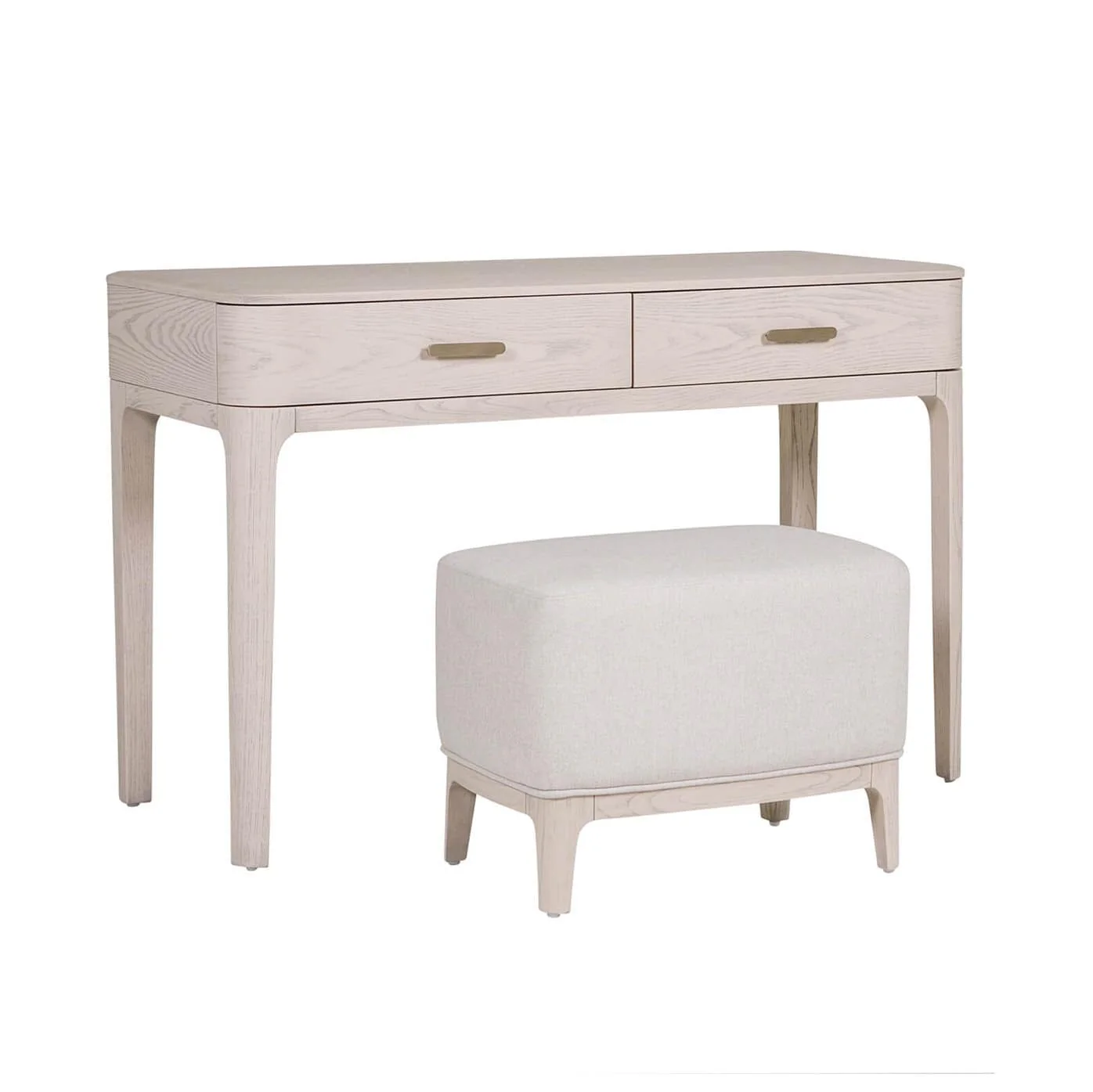 Dahlia Lightwash Wood Veneer 2 Drawer Dressing Table - Image 5