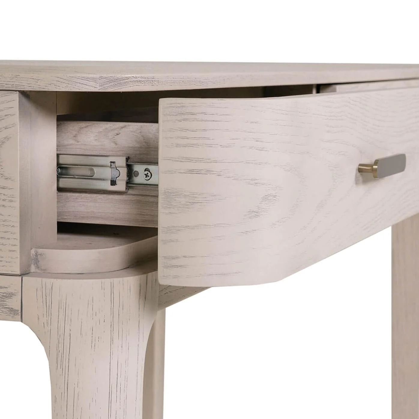 Dahlia Lightwash Wood Veneer 2 Drawer Dressing Table - Image 7