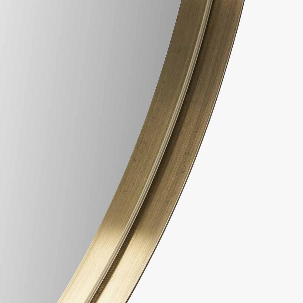 Dakota Gold Metal Oval Wall Mirror - Image 2