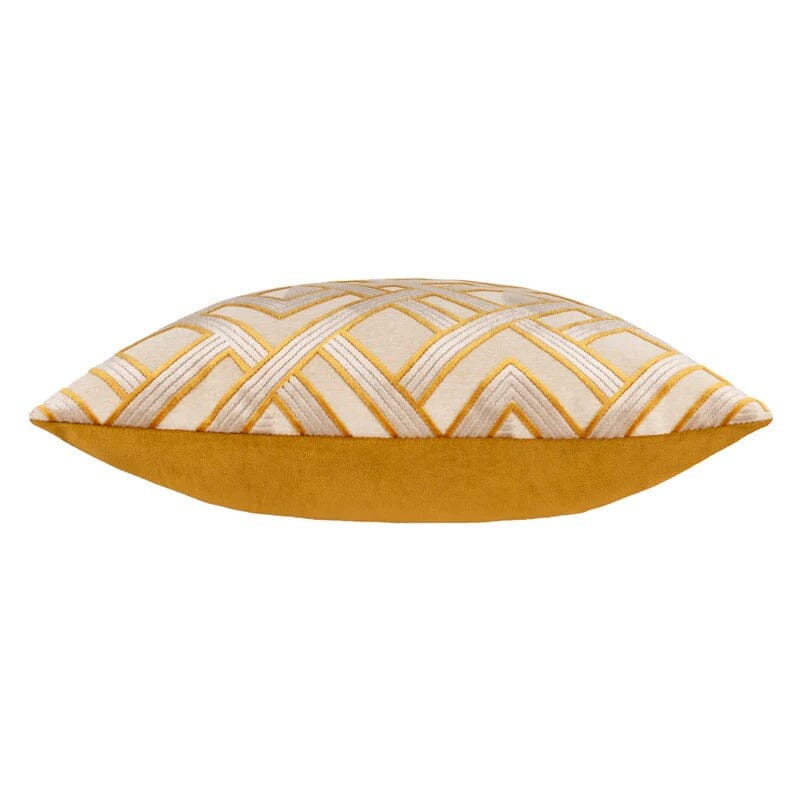Daniela Rust & Cream Geometric Cushion - 50x50cm - Image 4