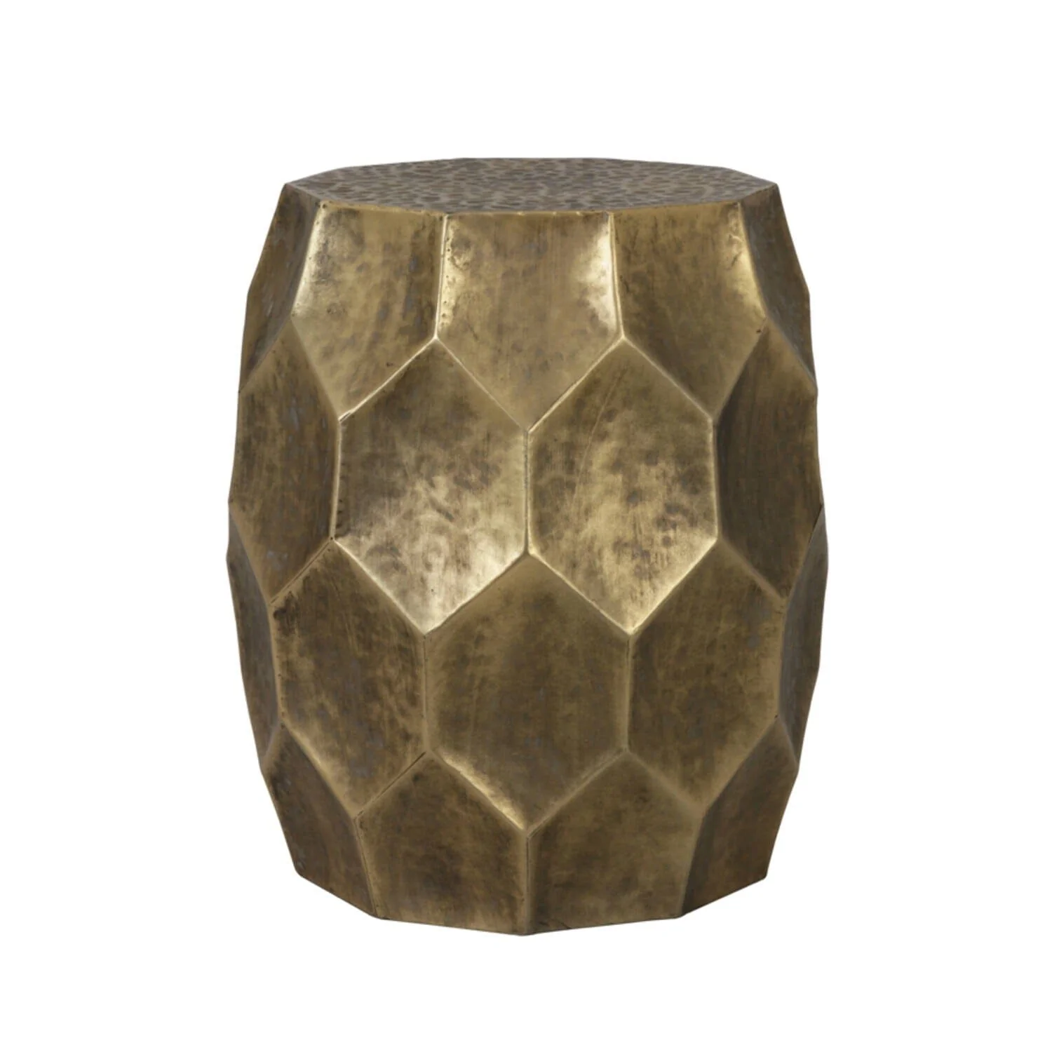Cora Antique Gold Round Side Table - Image 5