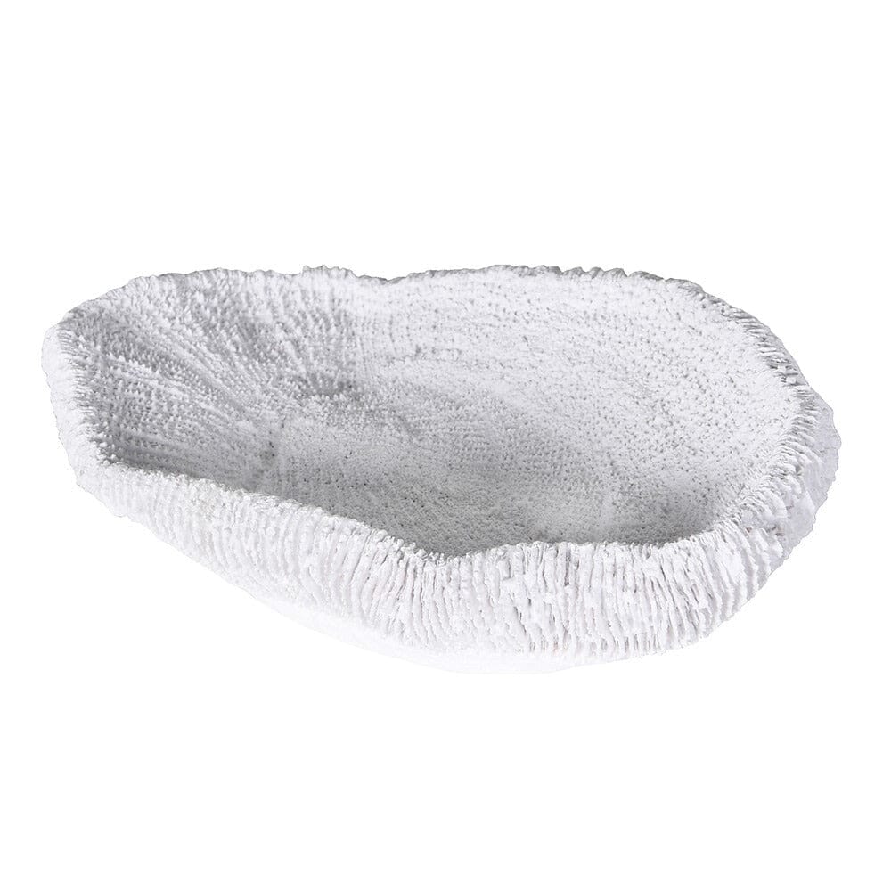 Darcey White Faux Coral Textured Decorative Dish - Image 3