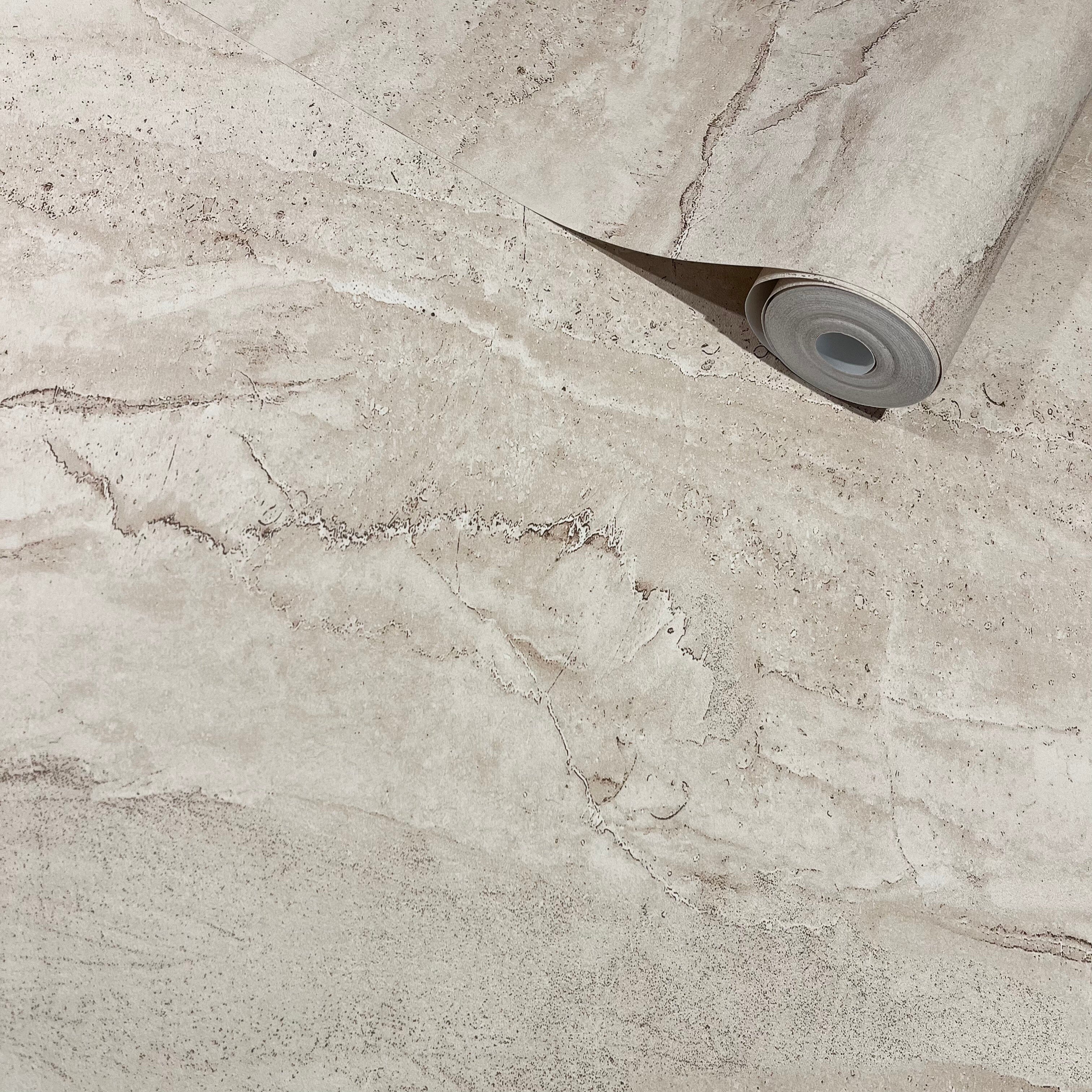 Darcie Beige Marble Effect Wallpaper