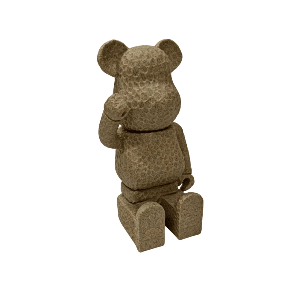 Decorative Stone Effect Sitting Bear Ornament - Image 2