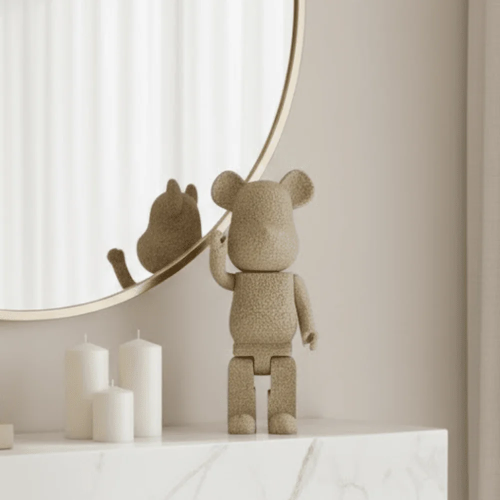 Decorative Stone Effect Standing Bear Ornament
