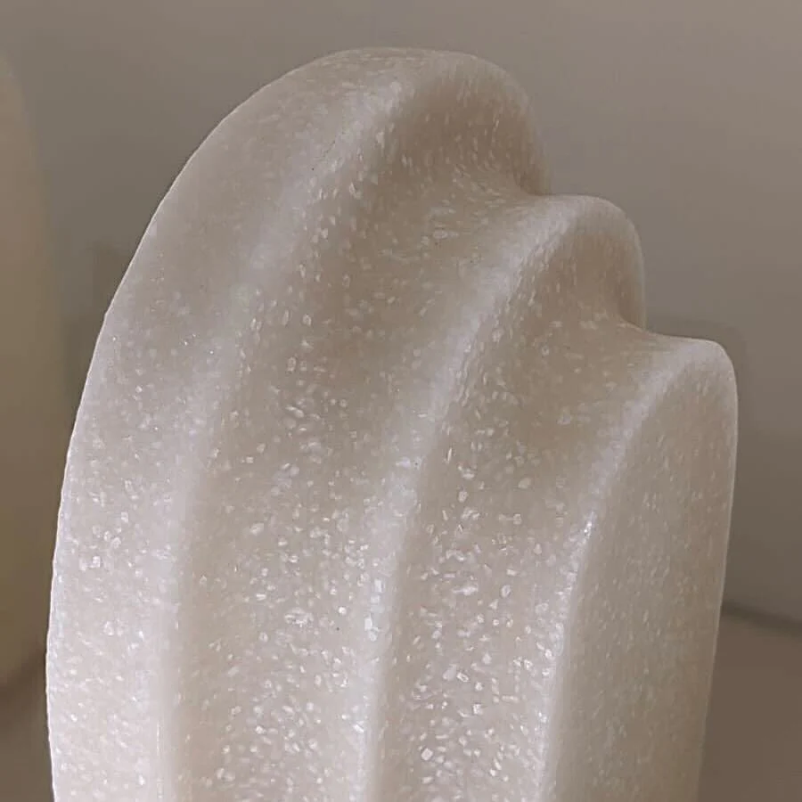Delaney White Marble Effect Set of 2 Bookends - Image 4