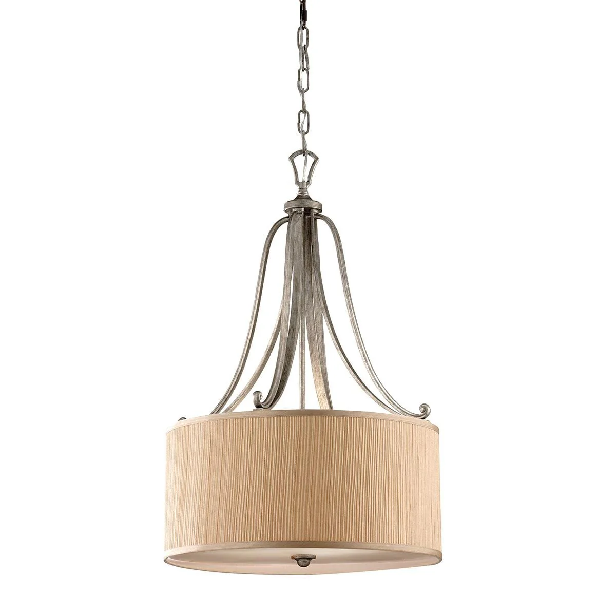 Digby Brushed Silver Pendant Ceiling Light - Image 4