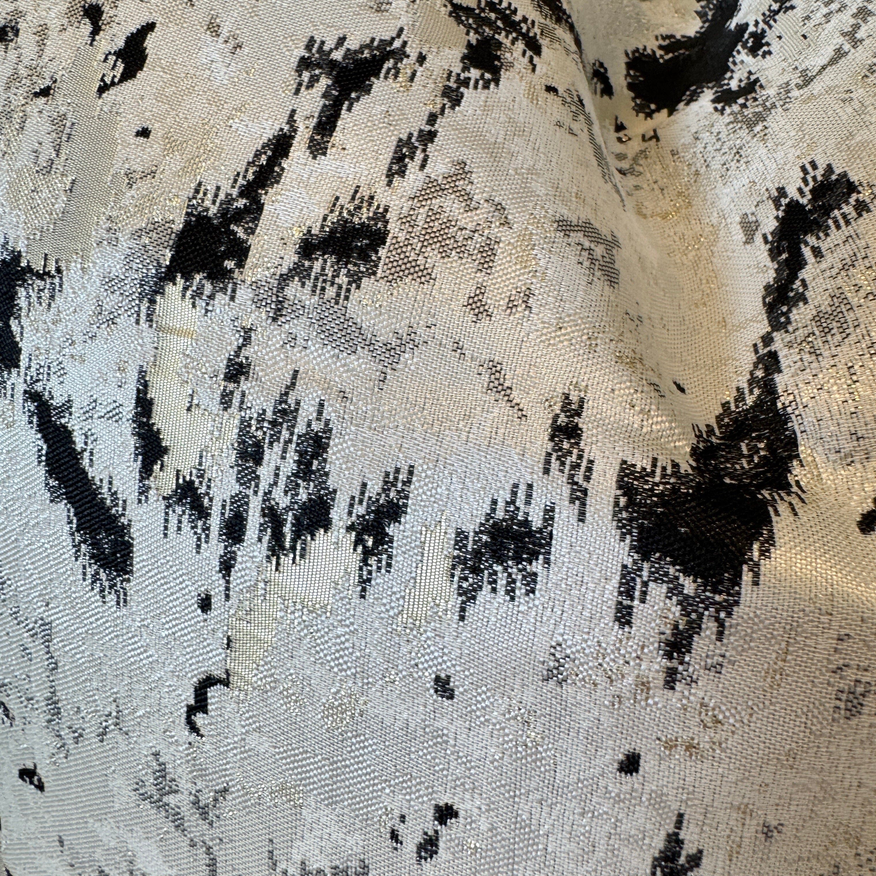 Dionne Cream & Black Abstract Print Cushion - 50x50cm - Image 3