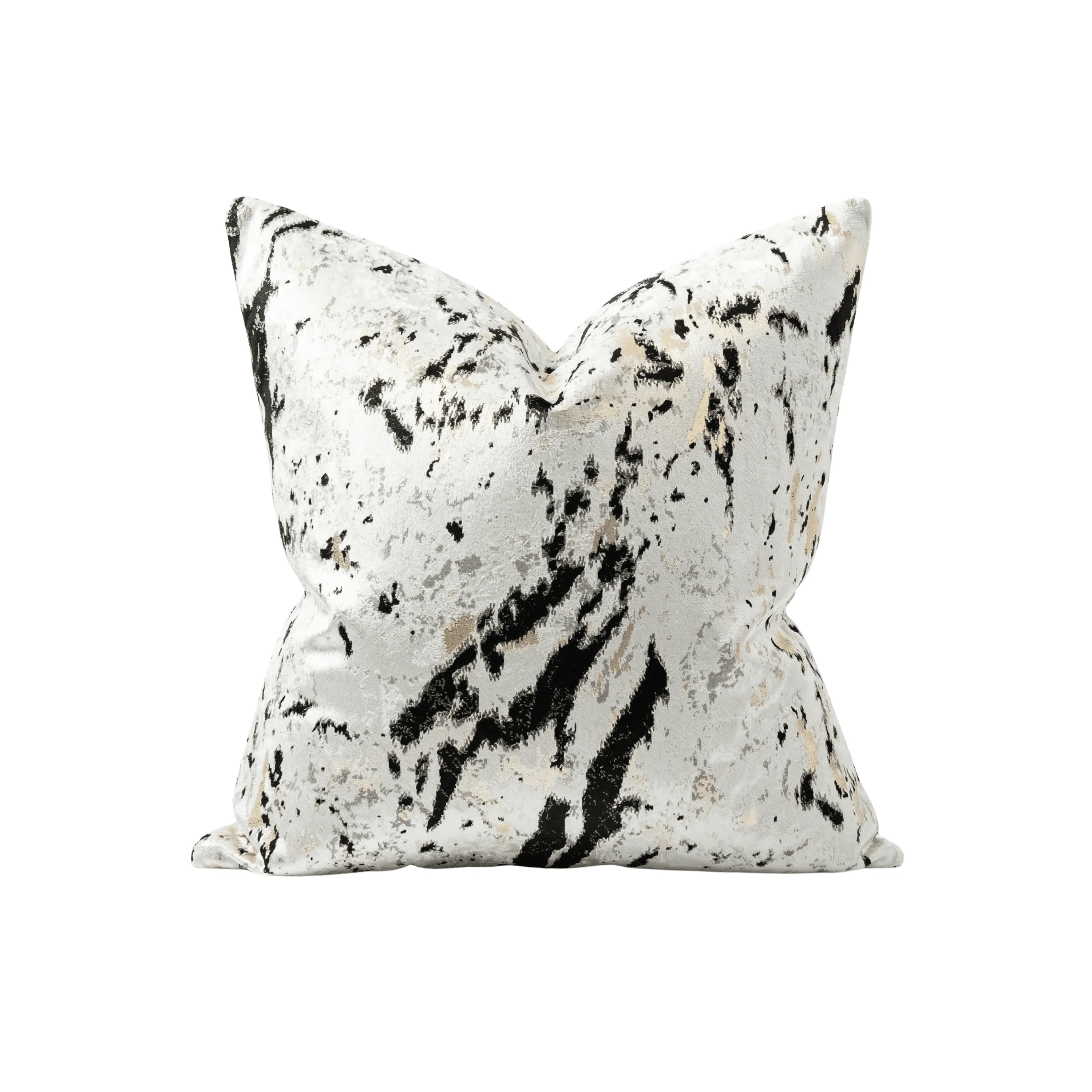 Dionne Cream & Black Abstract Print Cushion - 50x50cm - Image 4