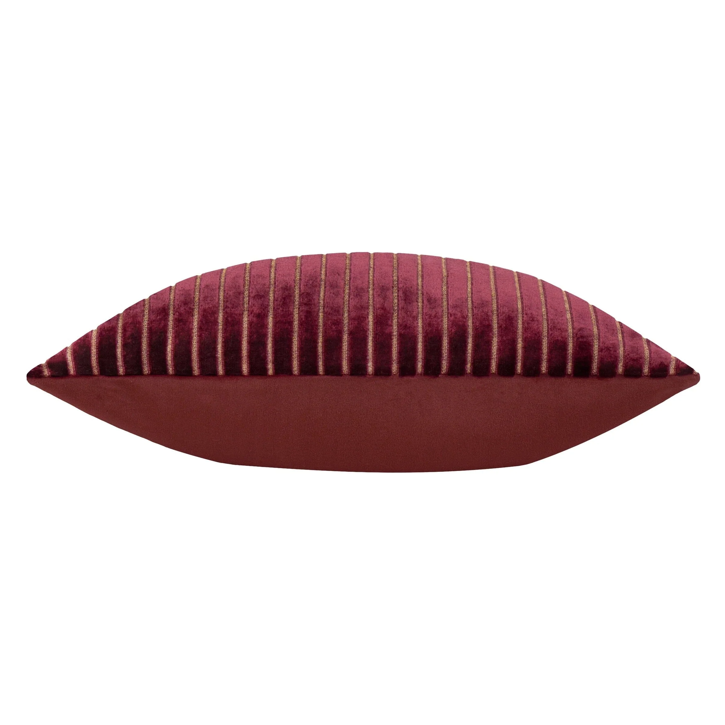 Dravenna Burgundy Striped Cushion- 50x50cm - Image 4