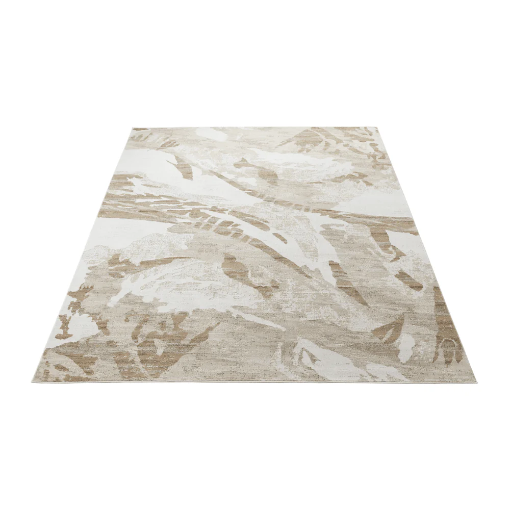 Dune Luxury Cream & Taupe Abstract Print Rug - Image 3