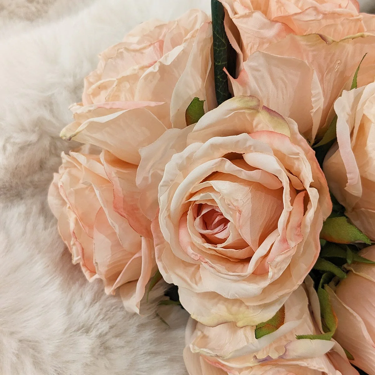 Dusty Pink Bunch of Faux Rose Florals - Image 3