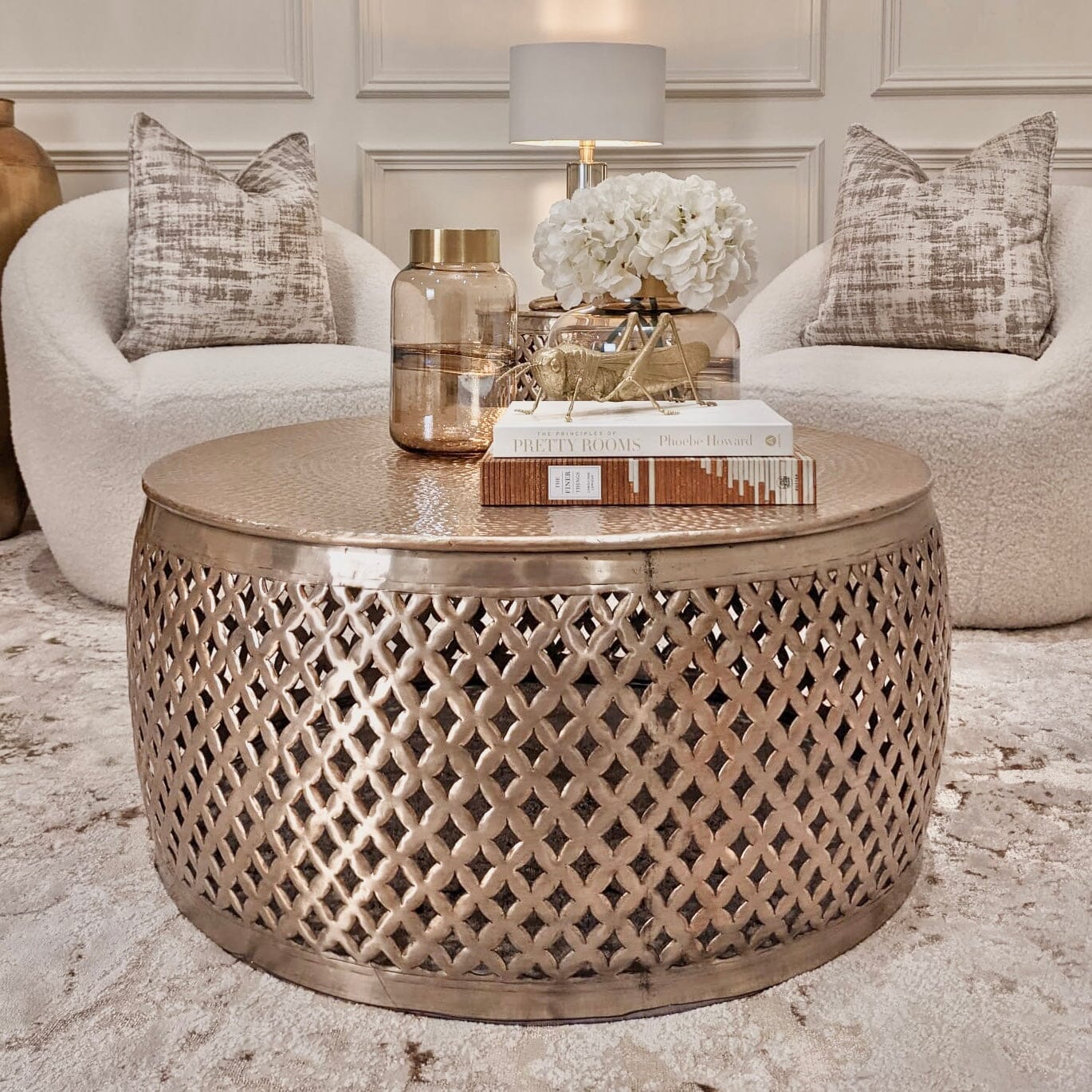Duvali Gold Round Coffee Table - Image 4