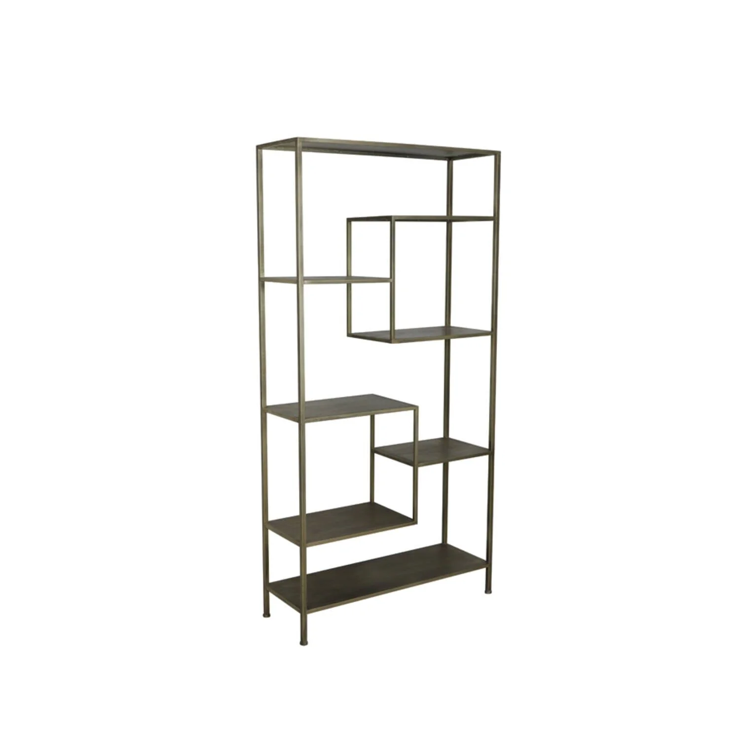 Efilia Antique Gold Shelving Unit - Image 3