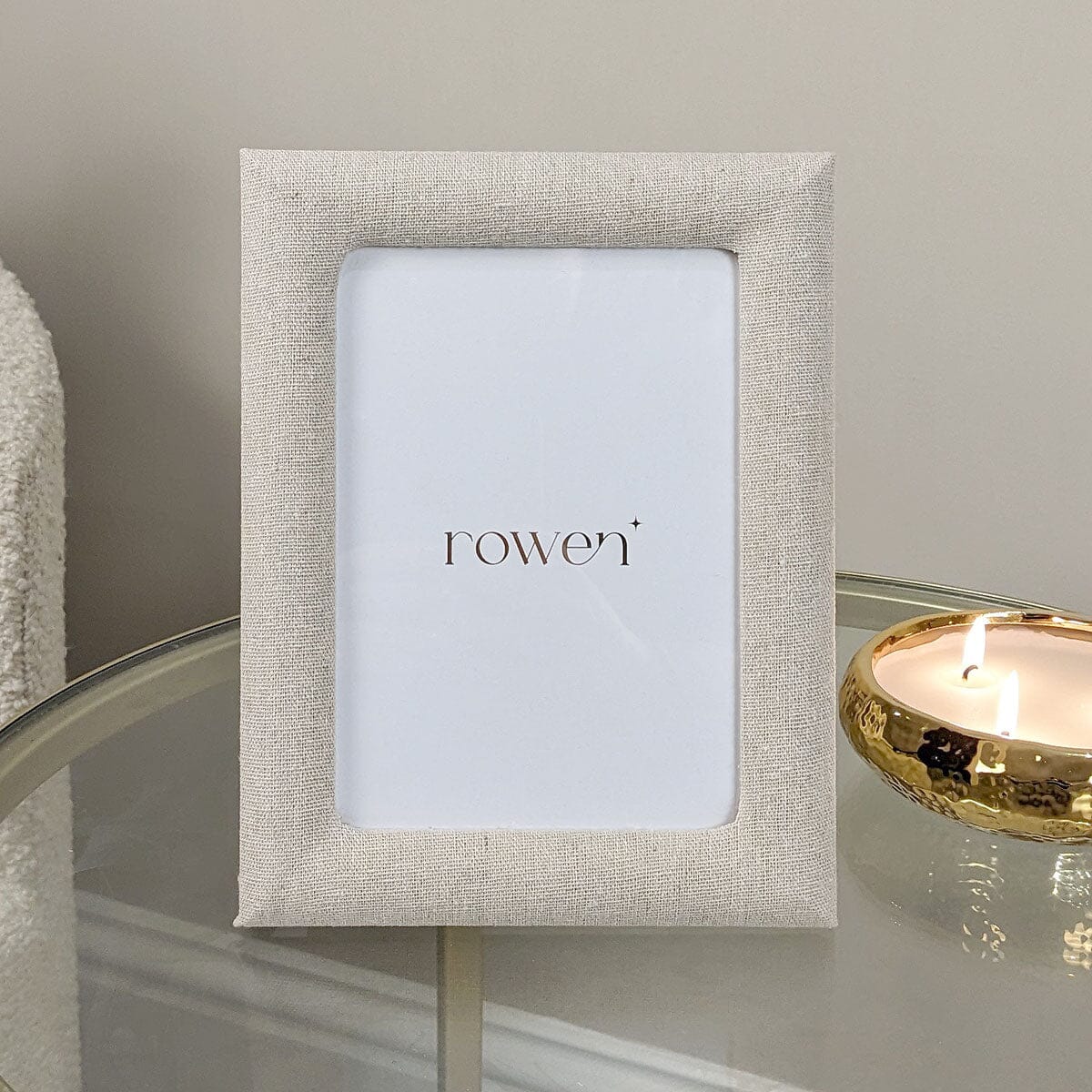 Ellari Cream Linen Photo Frame - 5x7" - Image 2