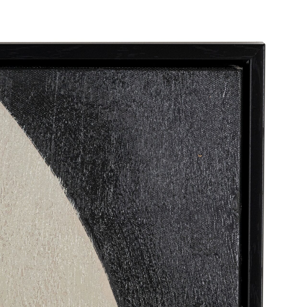Ellia XL Black & Cream Monochrome Geometric Wall Art - Image 5