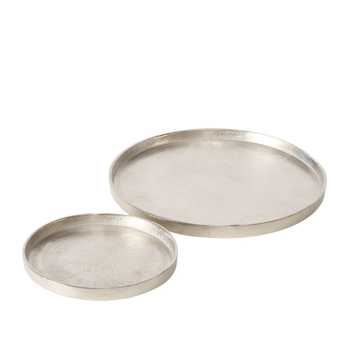 Ellie Silver Round Stackable Trays - Set of 2 - Image 2