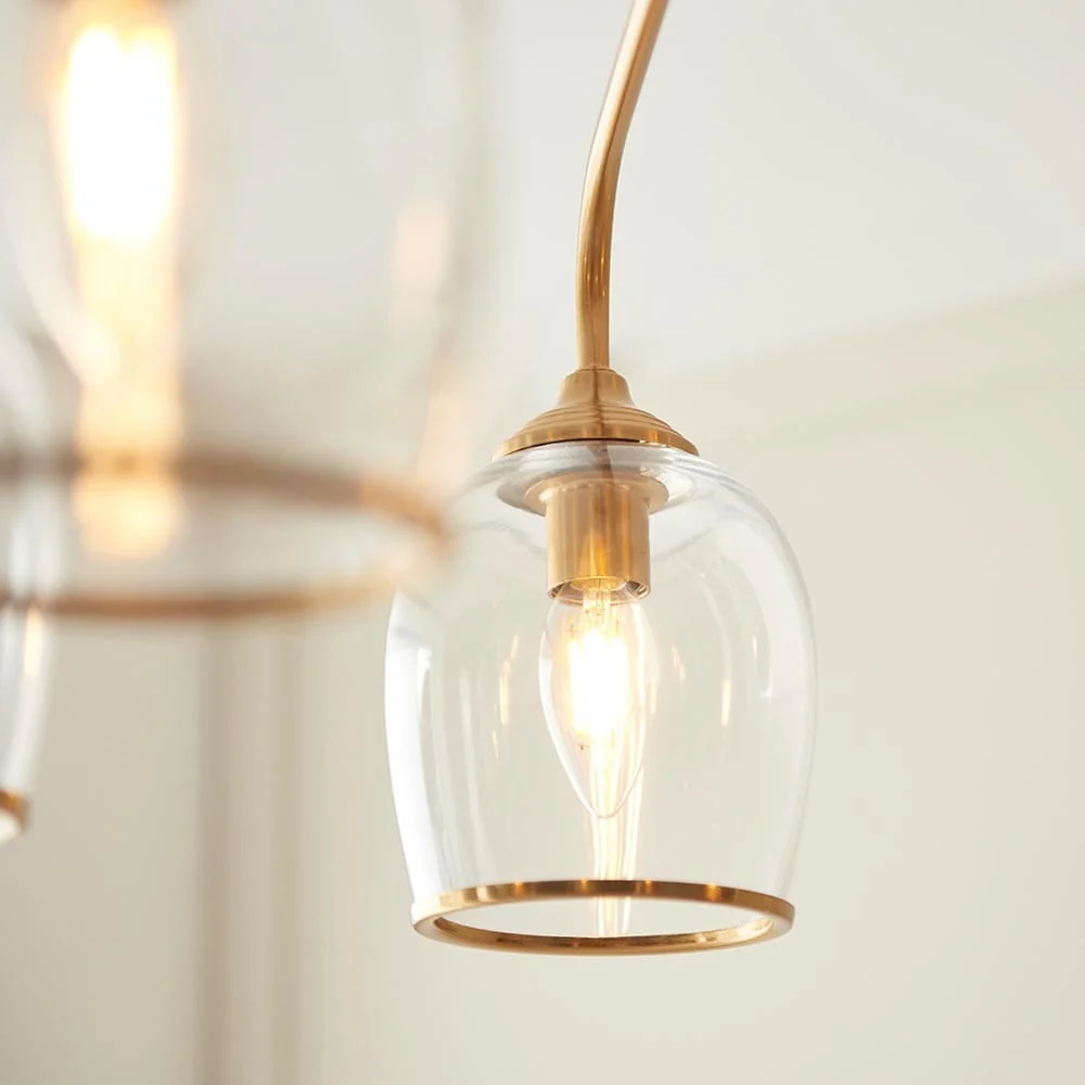 Eloise Brushed Brass 5 Light Ceiling Light - Image 7